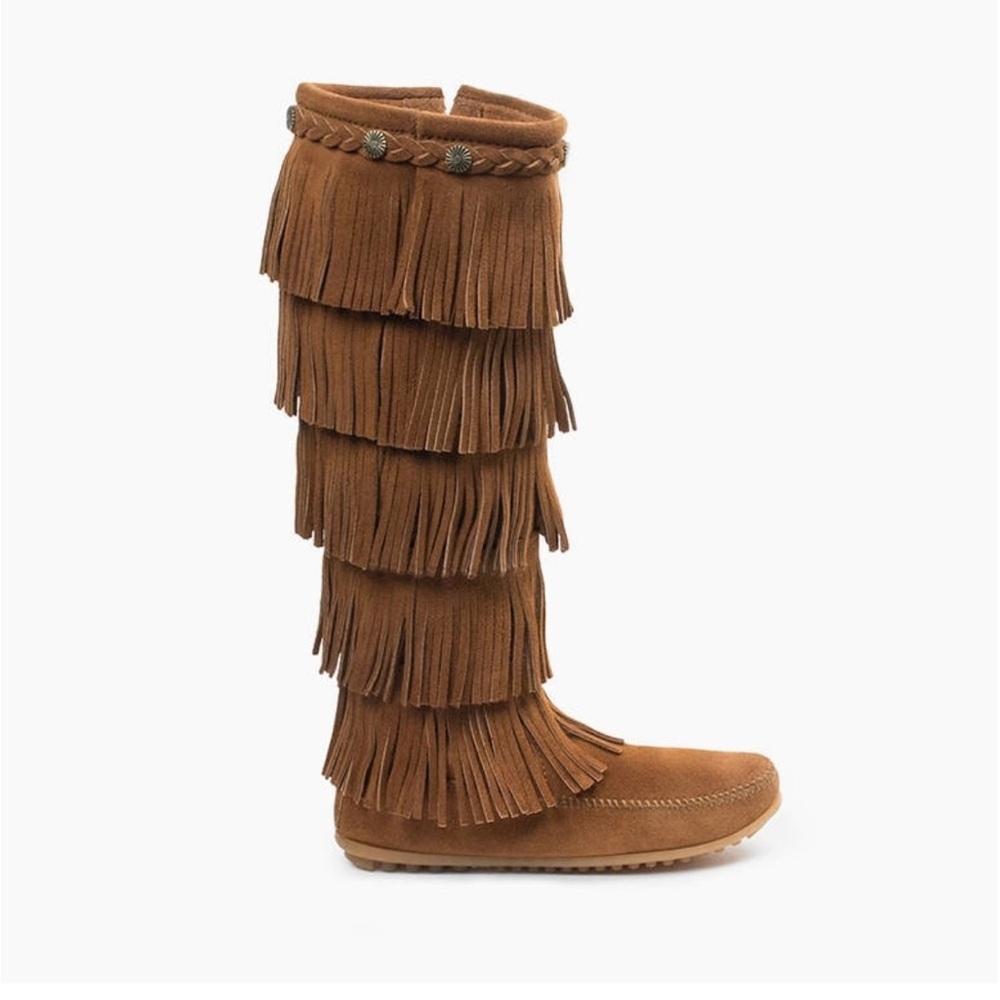 Minnetonka, Five Layer Fringe Boot - image 1